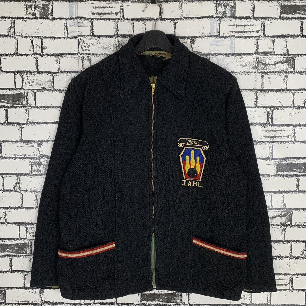 Designer × Vintage Vintage 158C Bowling Jacket Size US M / EU 48-50 / 2 - 1 Thumbnail