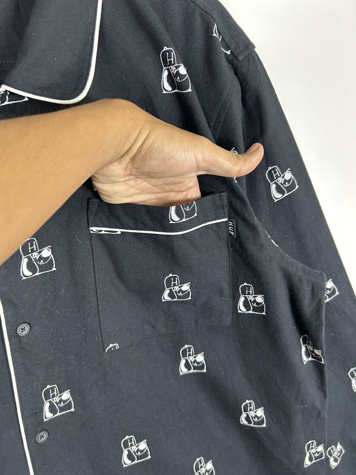 Huf × Sex Skateboards 🔥Huf Button Shirt Jacket Size US XL / EU 56 / 4 - 7 Thumbnail