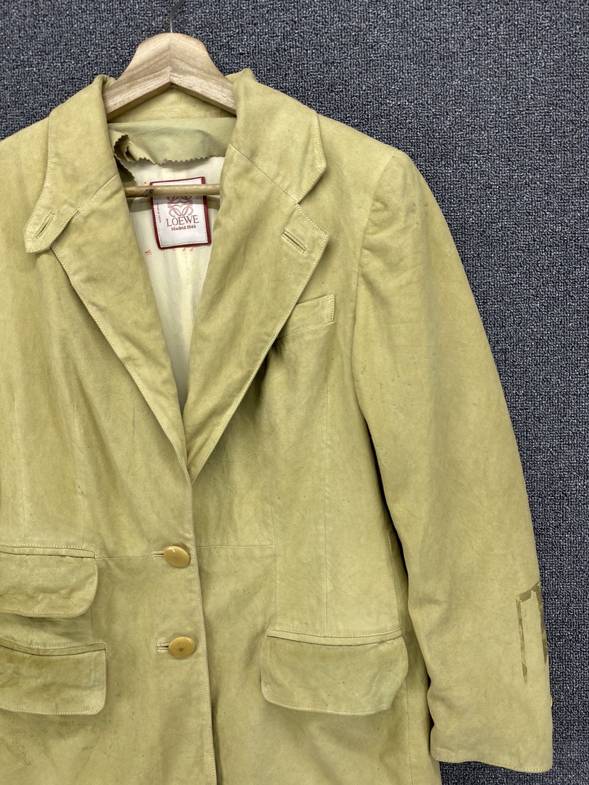Loewe Vintage Loewe Madrid Leather Blazer Coats Jacket Size M / US 6-8 / IT 42-44 - 7 Thumbnail