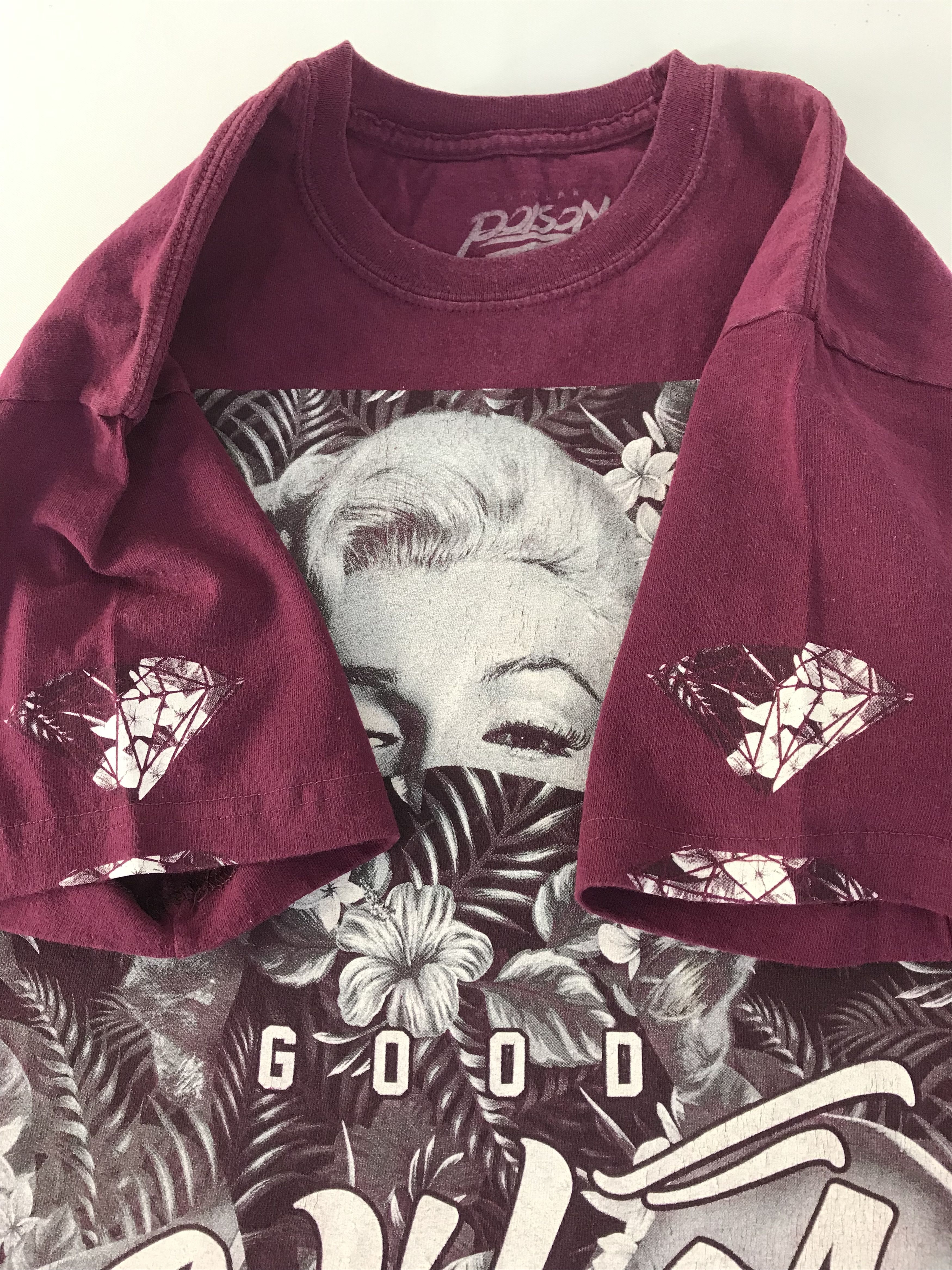Vintage Popular Poison Marilyn Monroe Good Vibes Floral Size US M / EU 48-50 / 2 - 5 Thumbnail