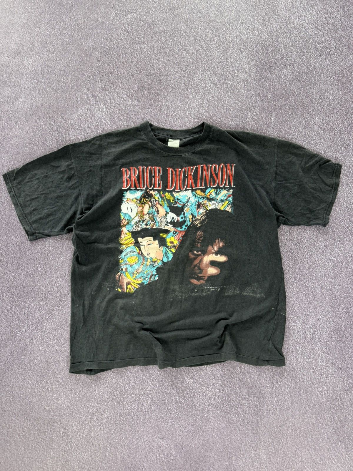 Band Tees Vintage Bruce Dickinson 1990s Crazy t-shirt Size US L / EU 52-54 / 3 - 1 Thumbnail