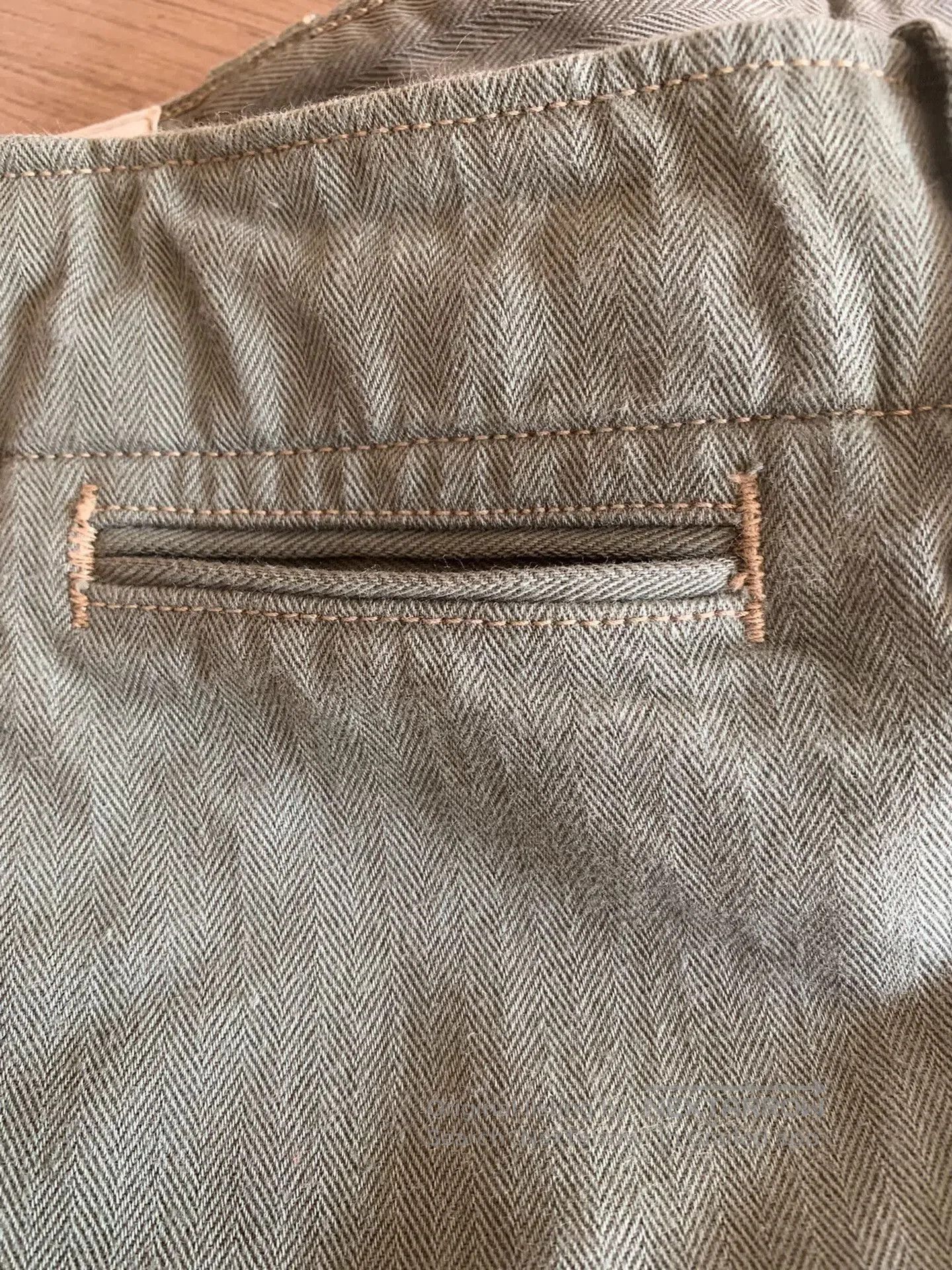 Freewheelers FREEWHEELERS Herringbone Heavyweight Military Pants. Size US 32 / EU 48 - 8 Thumbnail