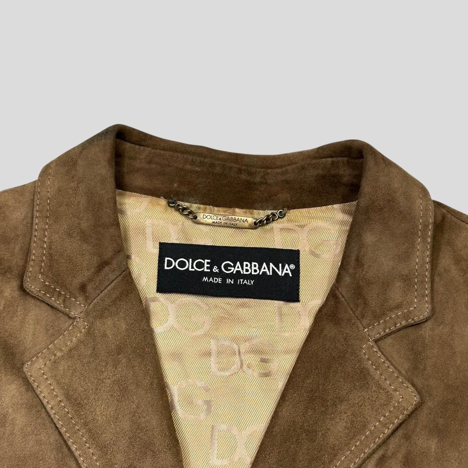 Dolce & Gabbana Dolce & Gabanna 00’s Goatskin Suede Leather Western Jacket L Size US L / EU 52-54 / 3 - 6 Thumbnail