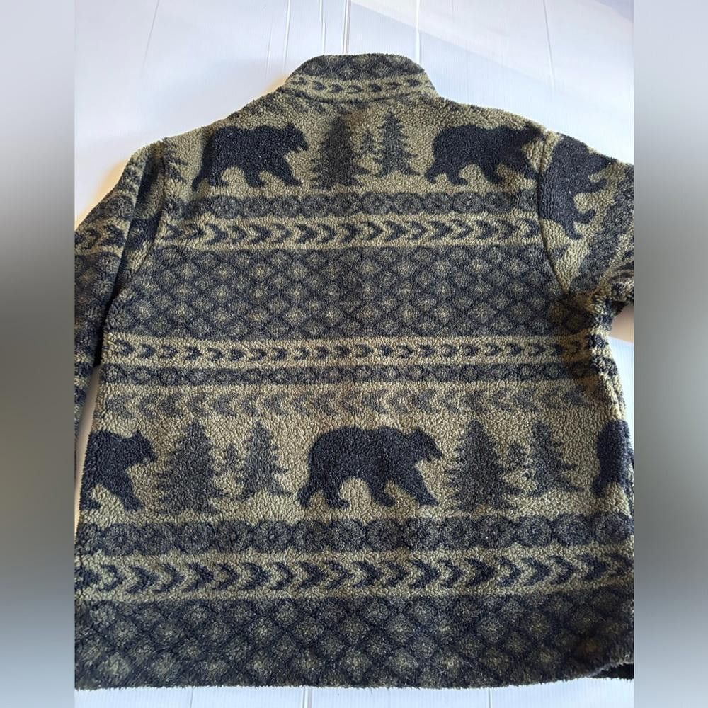 Designer Vintage 90’s Northern Elements Aztec Bear Pattern Fleece Size US XL / EU 56 / 4 - 2 Thumbnail