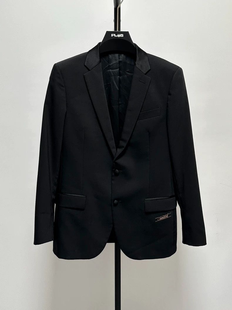 Givenchy Givenchy Gold Thread Embroidered Silk Collar Suit Jacket Size US L / EU 52-54 / 3 - 1 Thumbnail