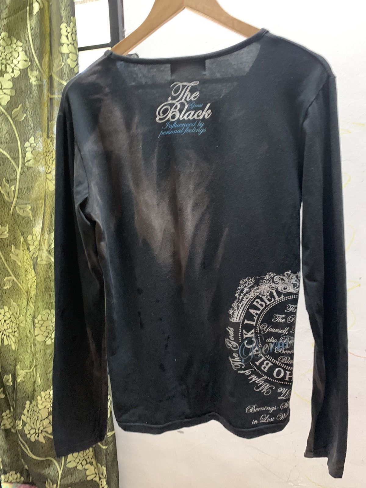 Hysteric Glamour Japanese Brand Bernings The Black Label poem Faded Size US L / EU 52-54 / 3 - 9 Thumbnail