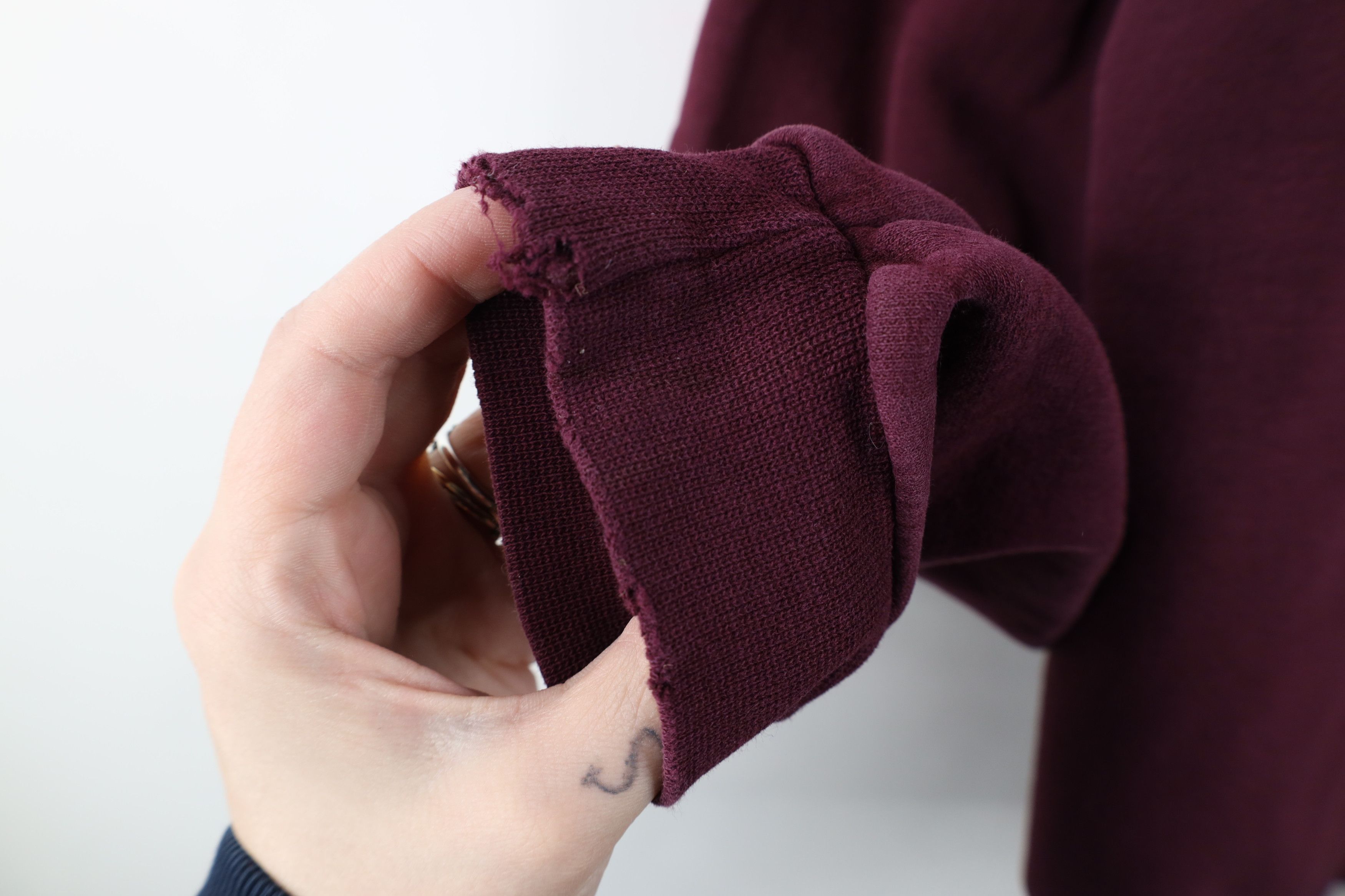 Champion × Vintage Vintage 90s Champion Monochrome Crewneck Sweatshirt Purple Size US L / EU 52-54 / 3 - 7 Thumbnail