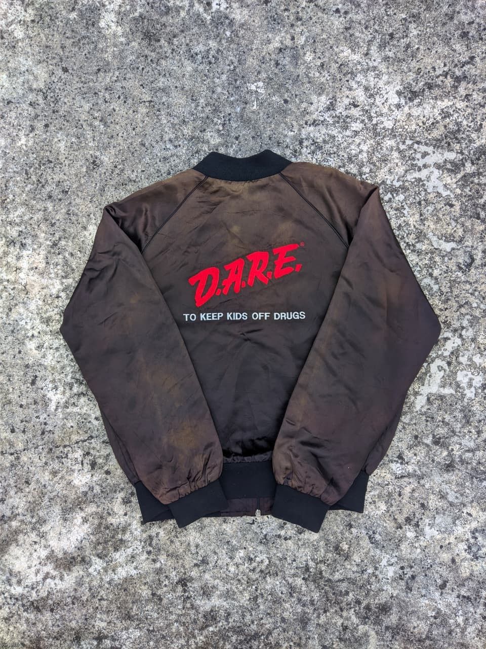 D.A.R.E Vintage 90s D.A.R.E Bomber Jacket Size US L / EU 52-54 / 3 - 1 Thumbnail
