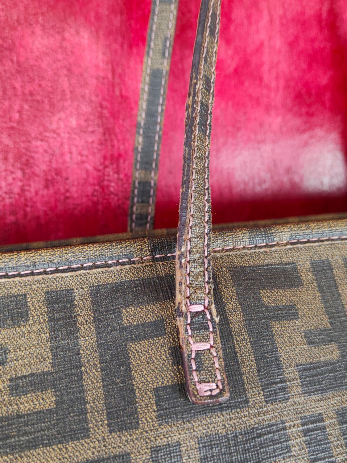 Fendi Fendi Vintage monogram Tote shoulder Bag #SB002DLAL Size ONE SIZE - 6 Thumbnail
