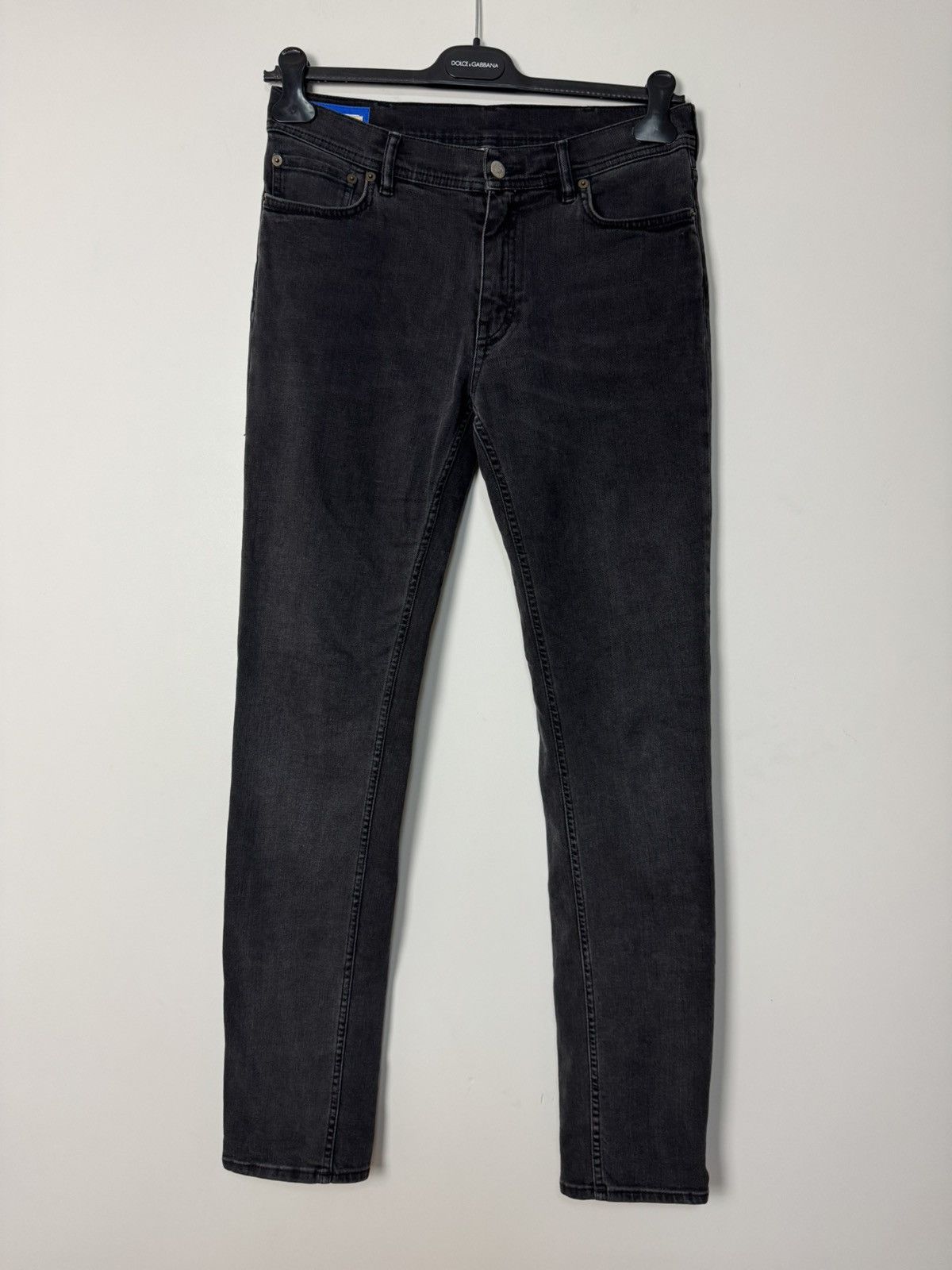 Acne Studios North Used Blk Slim black Jeans Hedi Style