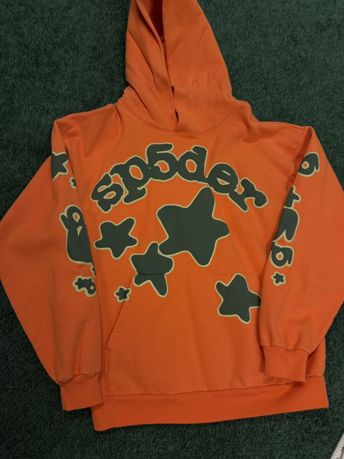 Sp5der Sp5der Worldwide Orange Star Hoodie Size XL (NEW) Size US XL / EU 56 / 4 - 2 Thumbnail
