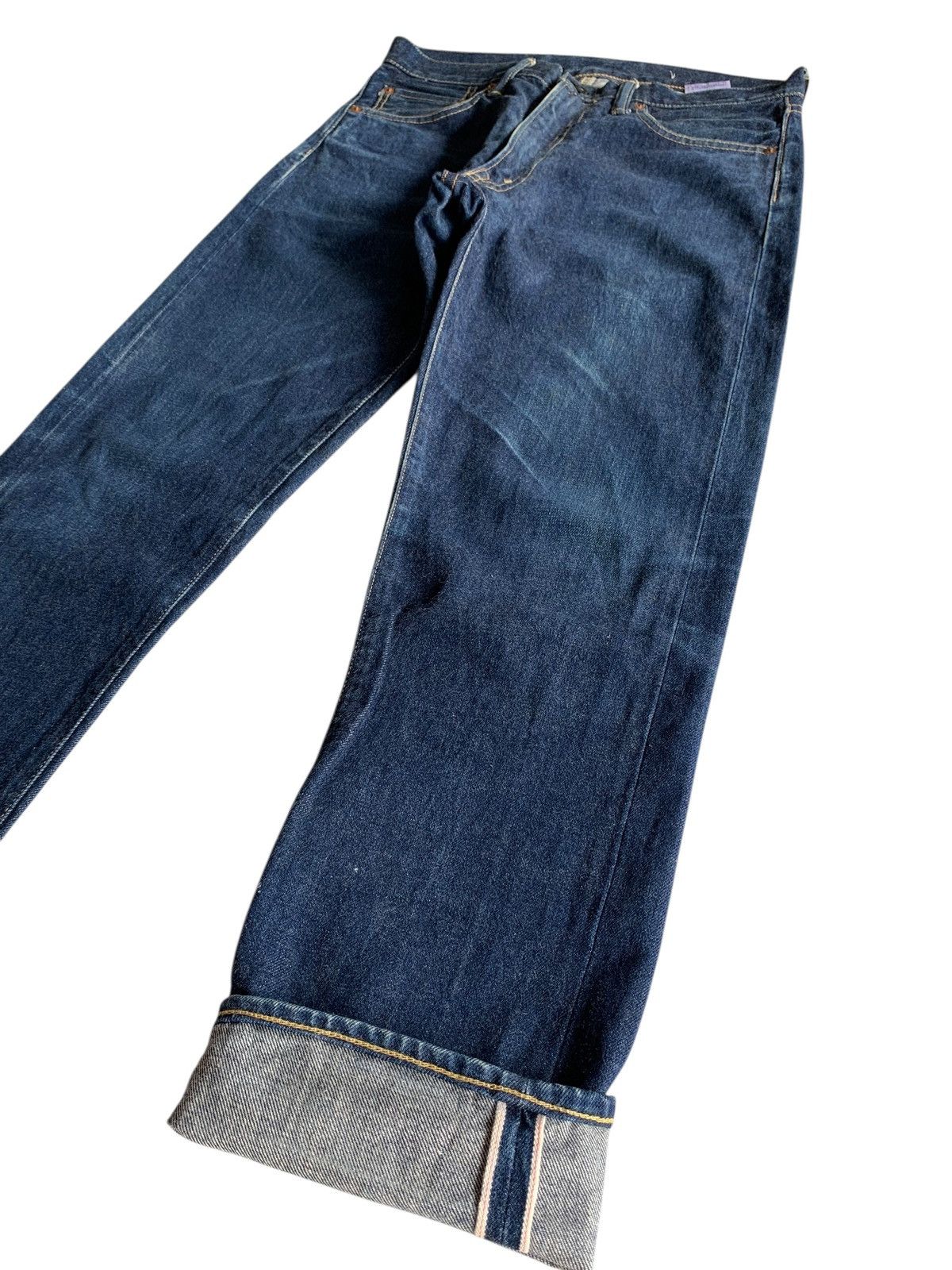 Japanese Brand VINTAGE JAPANESE UNBRAND SELVEDGE RAW DENIM Size US 32 / EU 48 - 5 Thumbnail