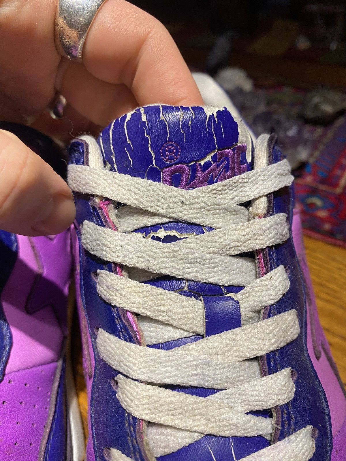 Bape × Nigo OG 2006 Bape Roadsta Purple Camo Size US 10.5 / EU 43-44 - 15 Thumbnail