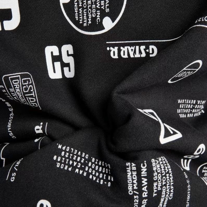 G-Star G-Star RAW D20500 Cropped Graphic Sweatshirt Black Size XS Size XS / US 0-2 / IT 36-38 - 4 Thumbnail