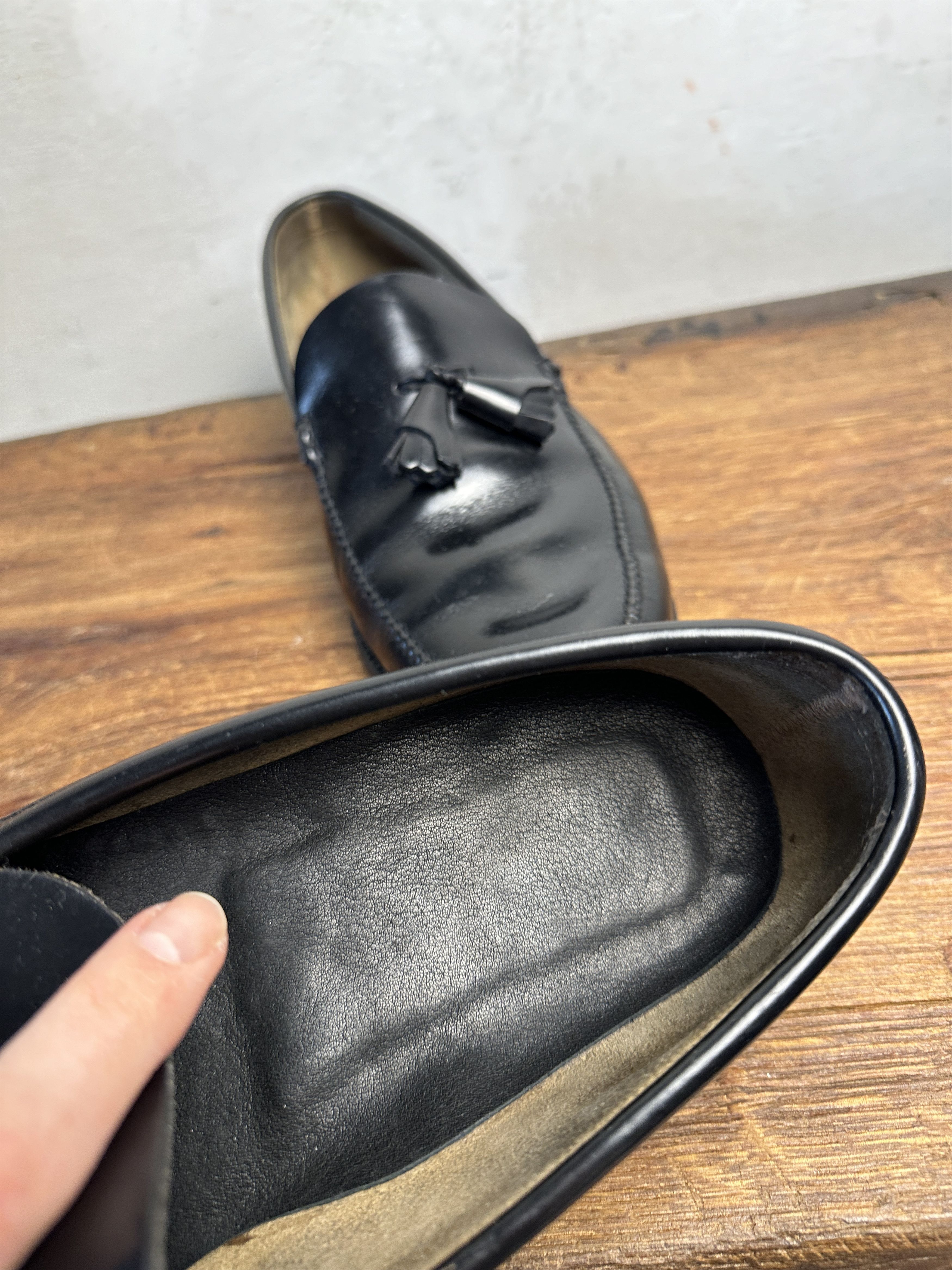 Genuine Leather Custom Made in Spain Leather Loafers Size US 10.5 / EU 43-44 - 12 Thumbnail