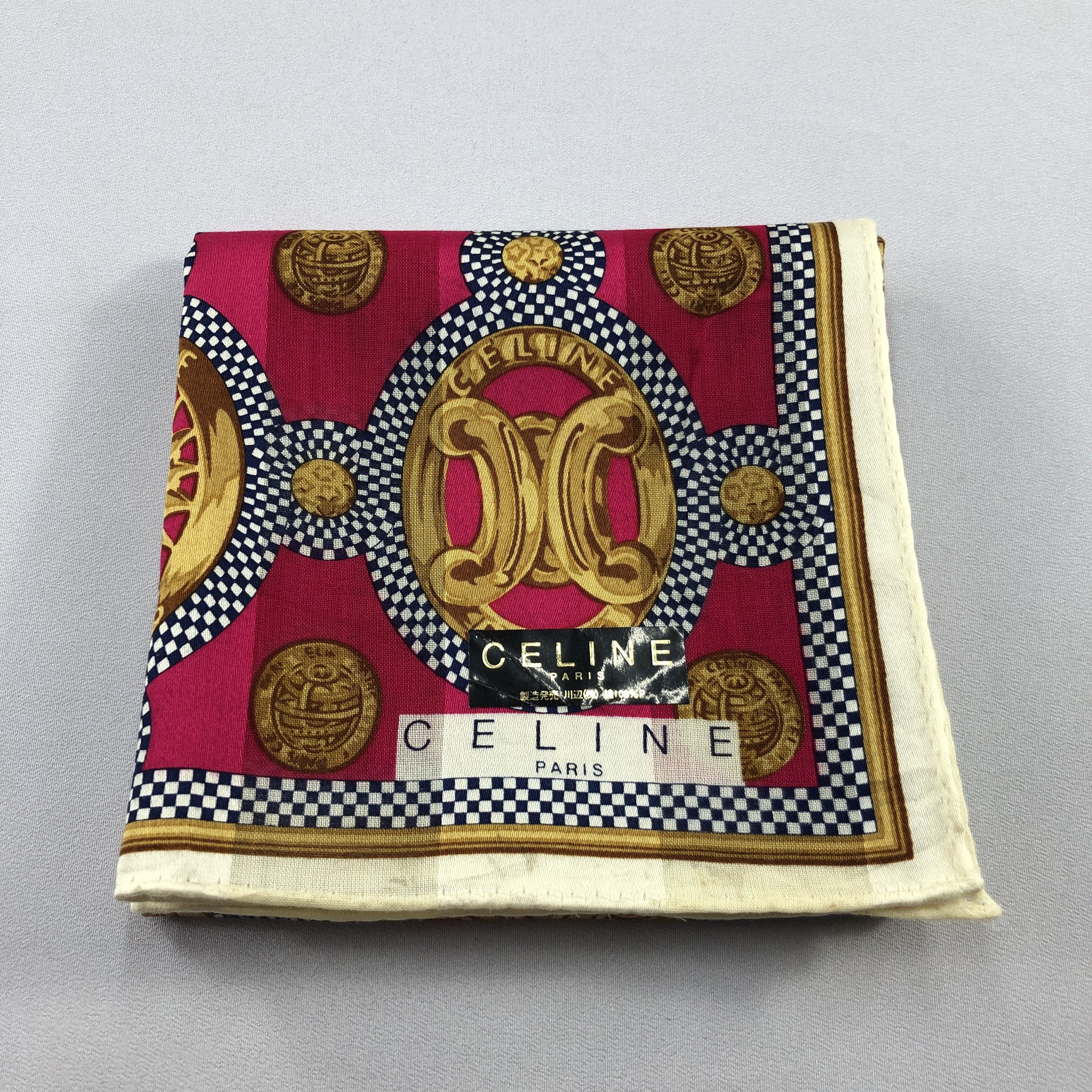 Celine Celine Handkerchief Neckerchief Bandana H2978 Size ONE SIZE - 6 Thumbnail