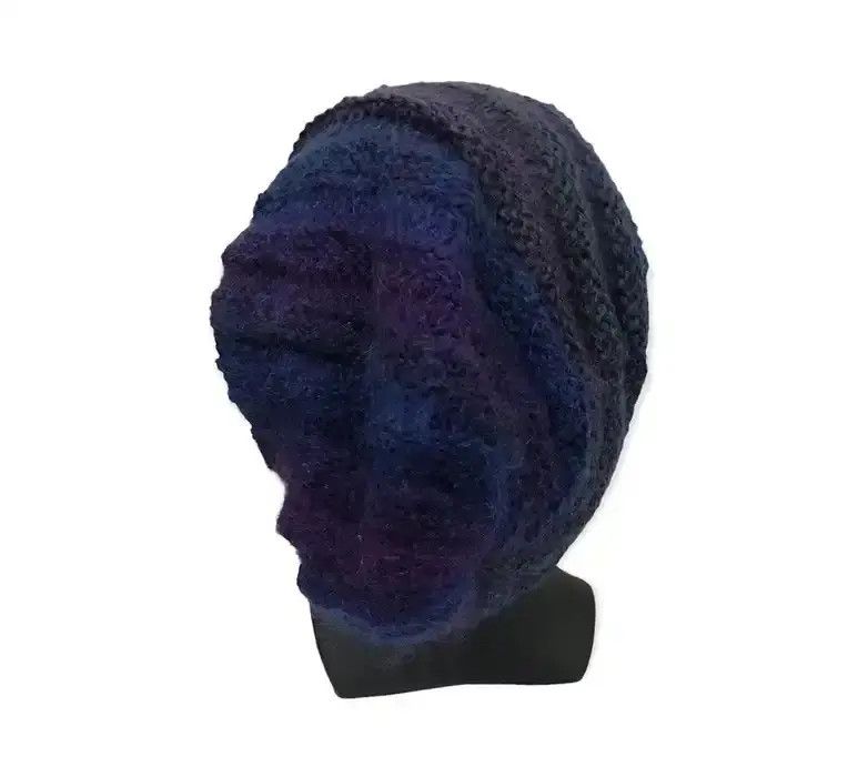 Japanese Brand × Vintage Japanese Brand Knit Multicolour Beanie Hat Size ONE SIZE - 4 Thumbnail