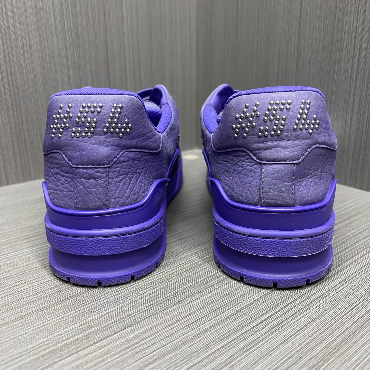 Louis Vuitton Louis Vuitton Trainer Purple Studded Sneaker (SS25 New) K15 Size US 9 / EU 42 - 3 Thumbnail