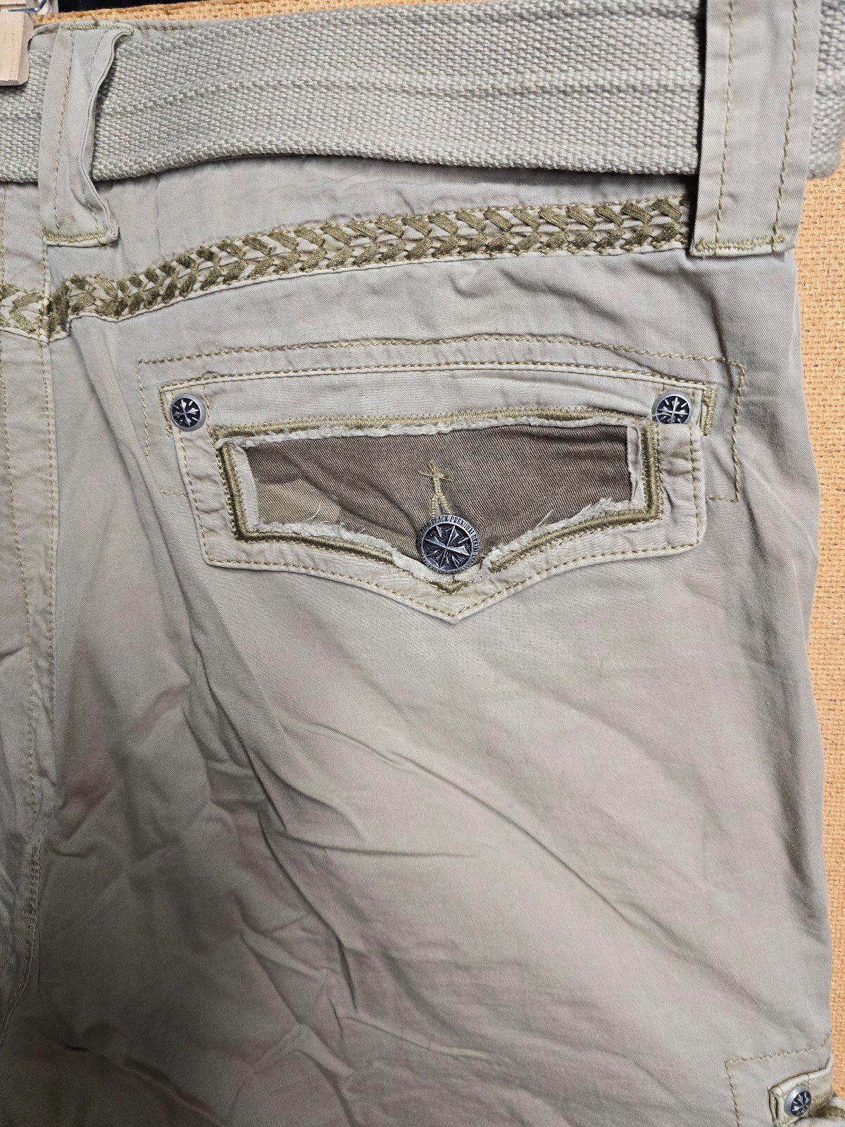 Affliction Affliction Men's Cargo Shorts 34" Waist w/Matching Belt Y2K Size US 34 / EU 50 - 7 Thumbnail