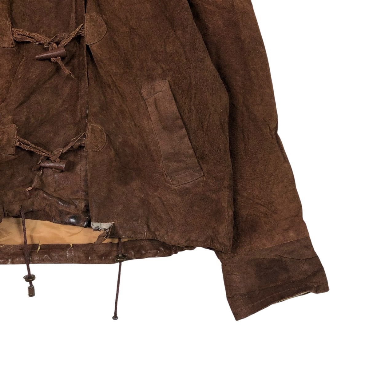 Vintage 🔥VINTAGE LEATHER JACKET HUNTING G-III MINK FUR HOODIE Size US M / EU 48-50 / 2 - 5 Thumbnail