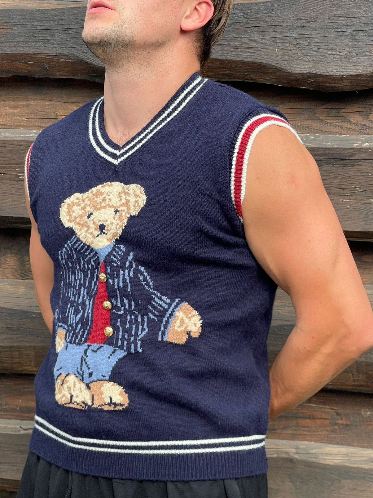 Polo bear vest on sale