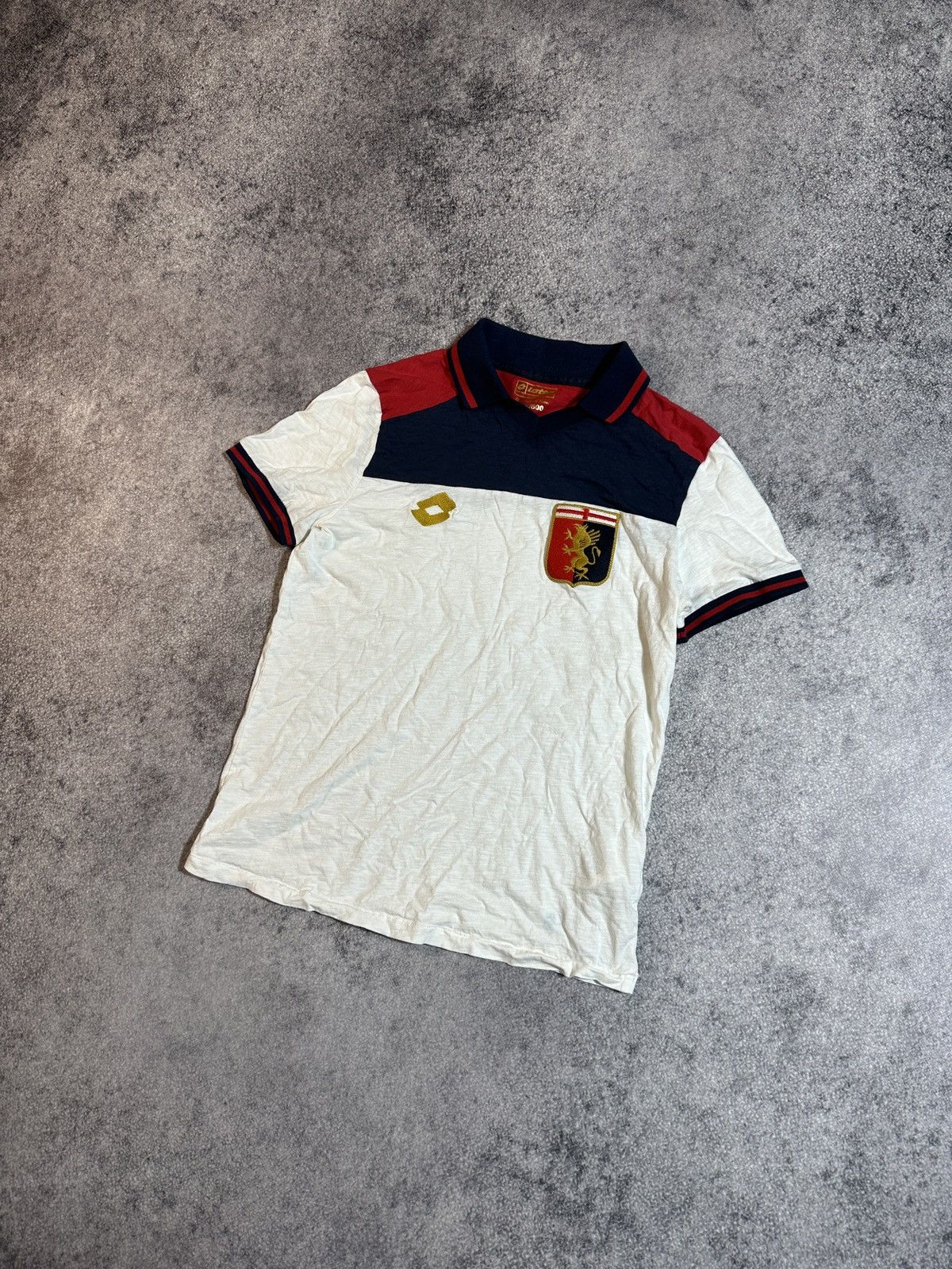 Lotto Sport × Vintage Vintage Lotto Genoa Soccer Polo Streetwear Rare S Casual VTg Size US S / EU 44-46 / 1 - 1 Thumbnail