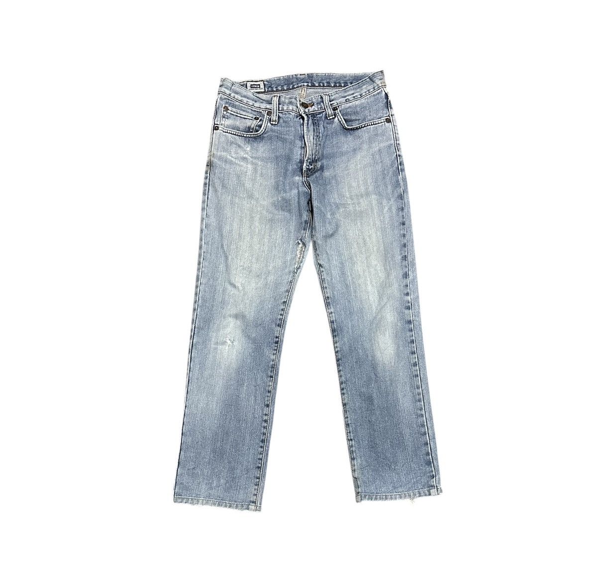 Edwin Vintage Edwin 403 Straight Leg Faded Blue Jeans Size US 30 / EU 46 - 1 Thumbnail