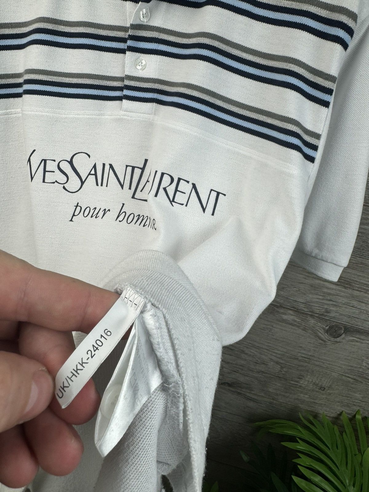 Yves Saint Laurent YSL POLO T-SHIRT RARE VINTAGE BIG LOGO YVES SAINT LAURENT Size US L / EU 52-54 / 3 - 10 Thumbnail