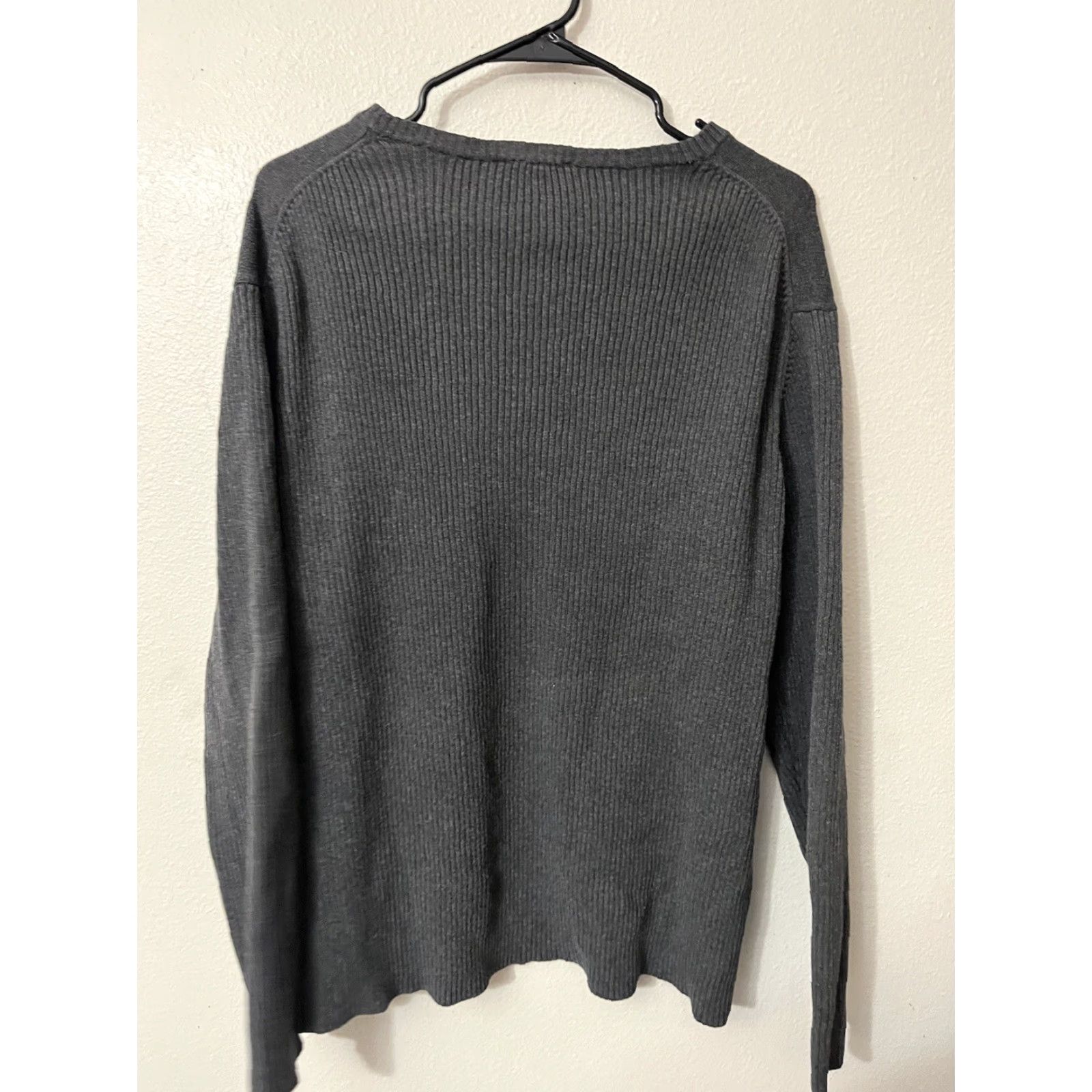 DKNY VINTAGE DKNY Logo Sweater Long Sleeve Crewneck Pullover Men's 2XL Gray Size US XXL / EU 58 / 5 - 3 Thumbnail