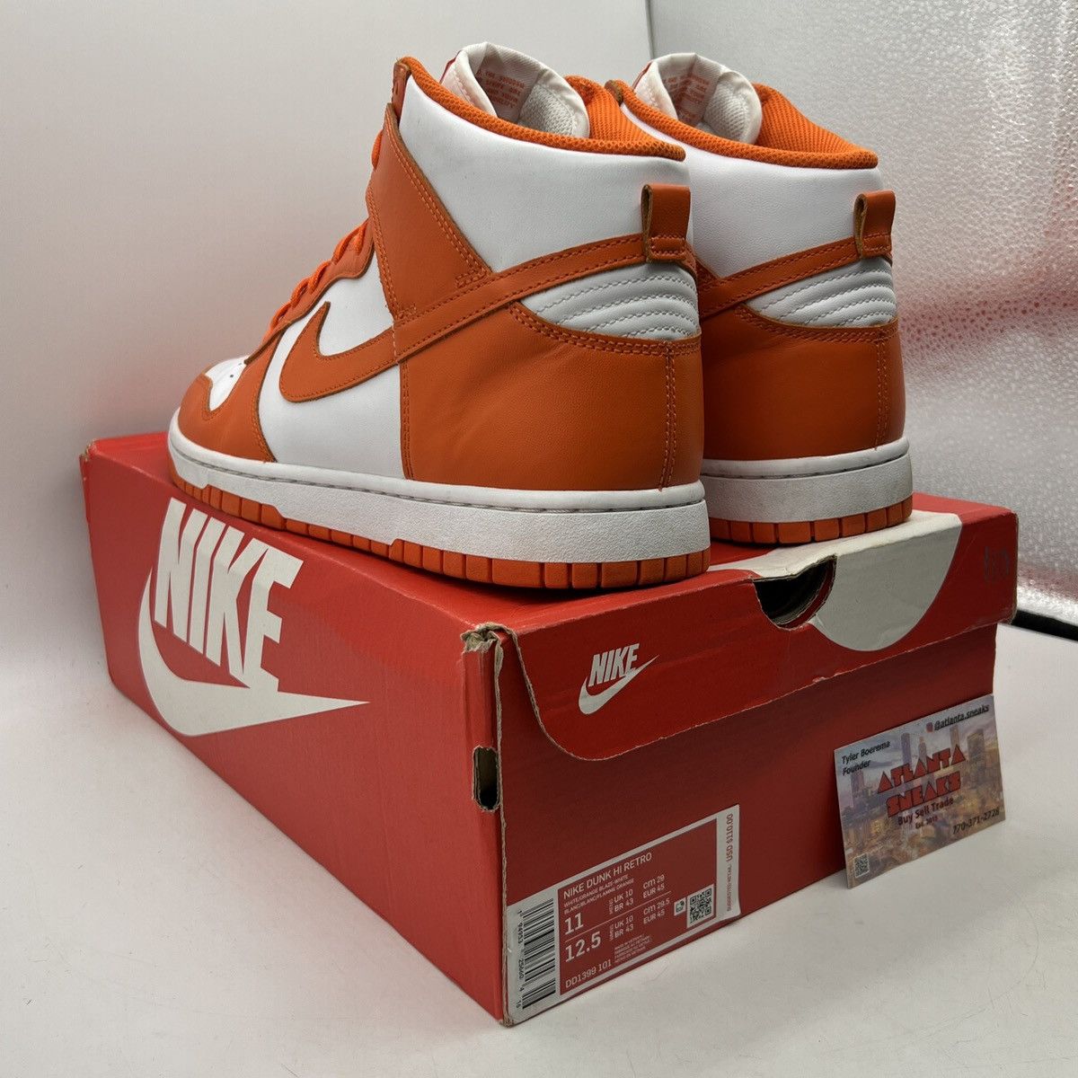 Nike Nike Dunk high Syracuse Size US 11 / EU 44 - 4 Thumbnail