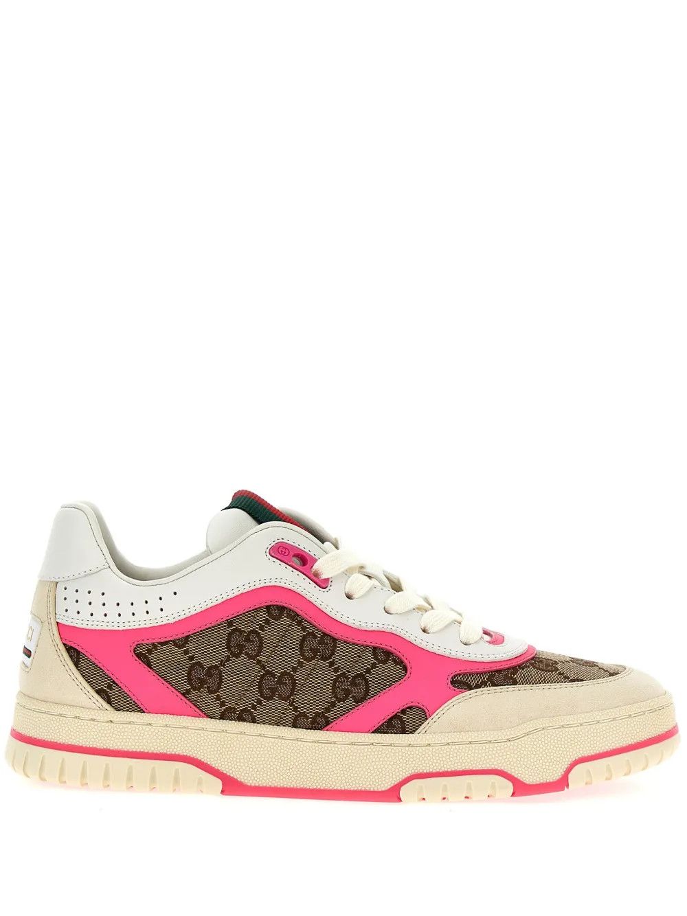 Gucci Re-Web panelled monogram sneakers Size US 5 / IT 35 - 1 Thumbnail