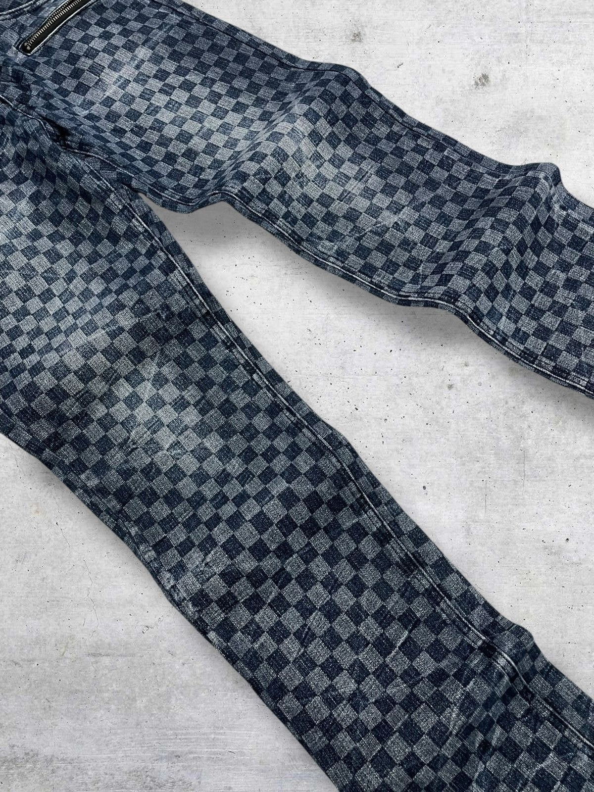 In The Attic GROWT BY GRAIL 1990S JAPAN DESIGNER SQUARE CHECKERED PUNK Size US 29 - 4 Thumbnail