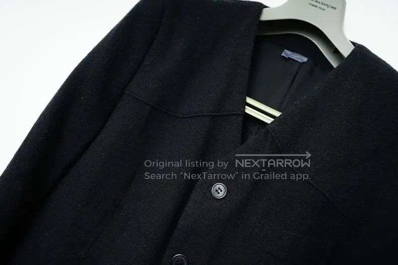 Comme des Garcons Comme Des Garcons Wool Collarless Jacket Size US S / EU 44-46 / 1 - 4 Thumbnail
