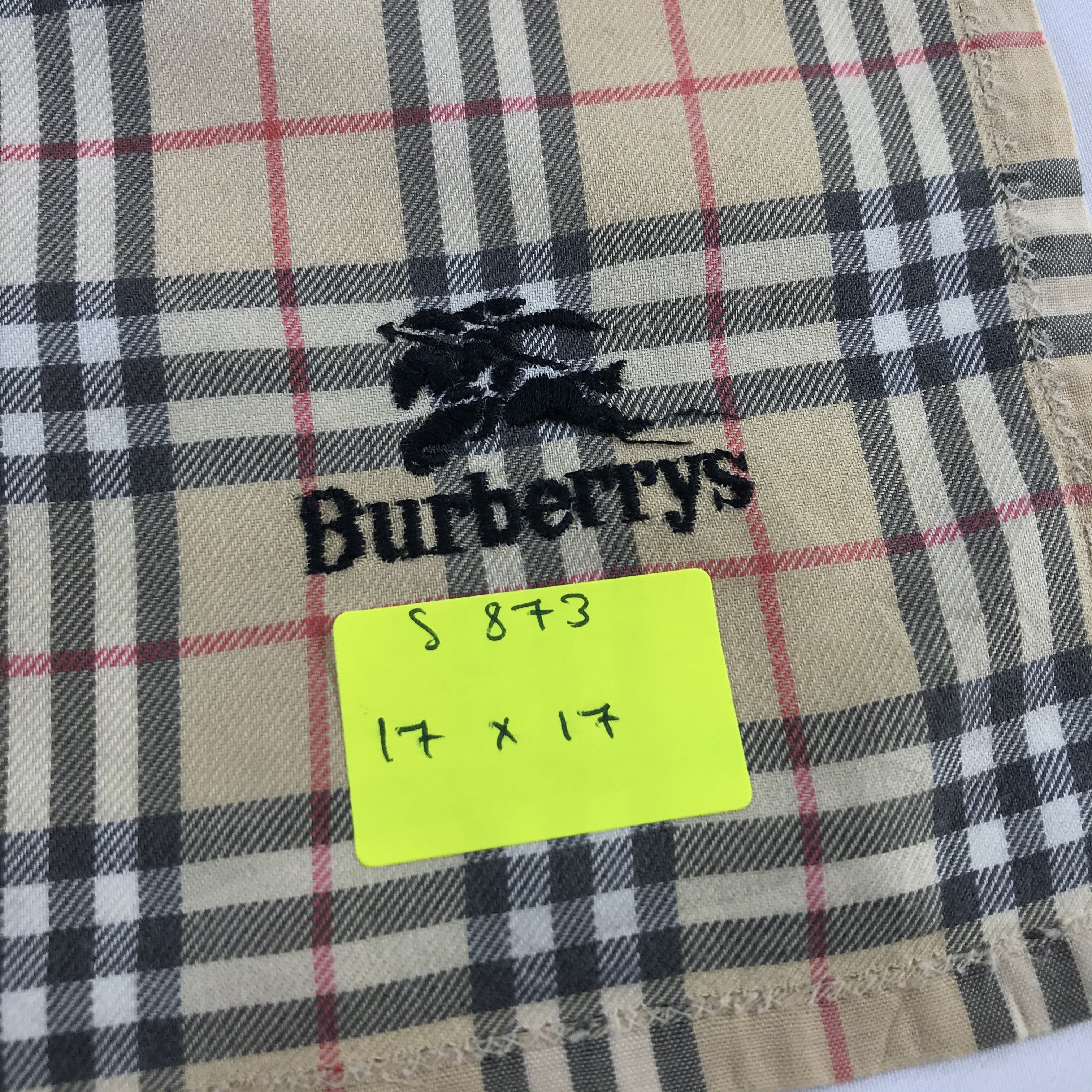 Burberry × Vintage Burberry Bandana / Handkerchief / Neckerchief - S873 Size ONE SIZE - 5 Thumbnail