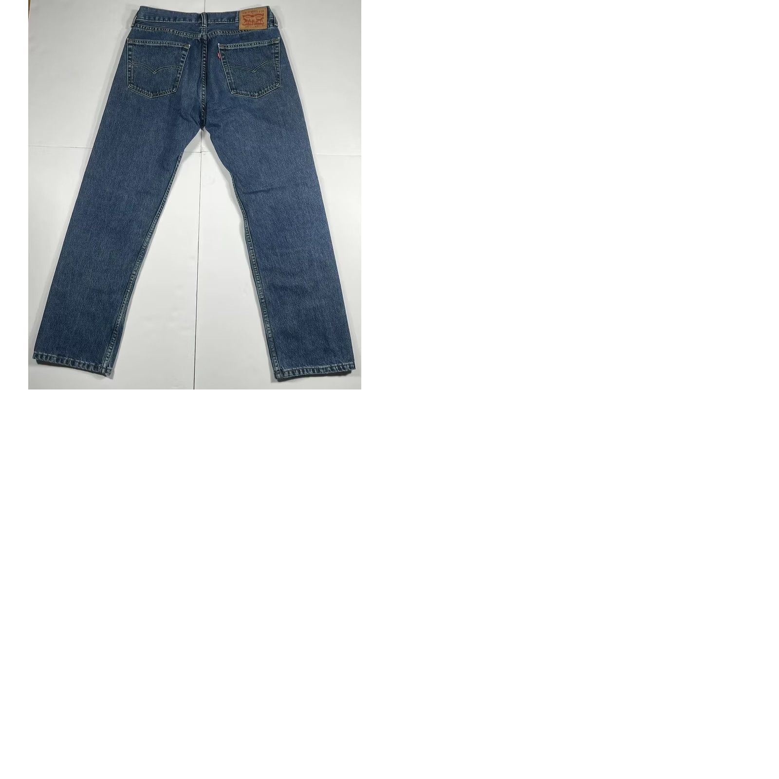 Levi's LEVI'S Jeans Men’s 33Wx30L Blue Strauss 505 Straight Long Denim 100% Cotton Jeans Mens Regular Size US 33 - 9 Thumbnail