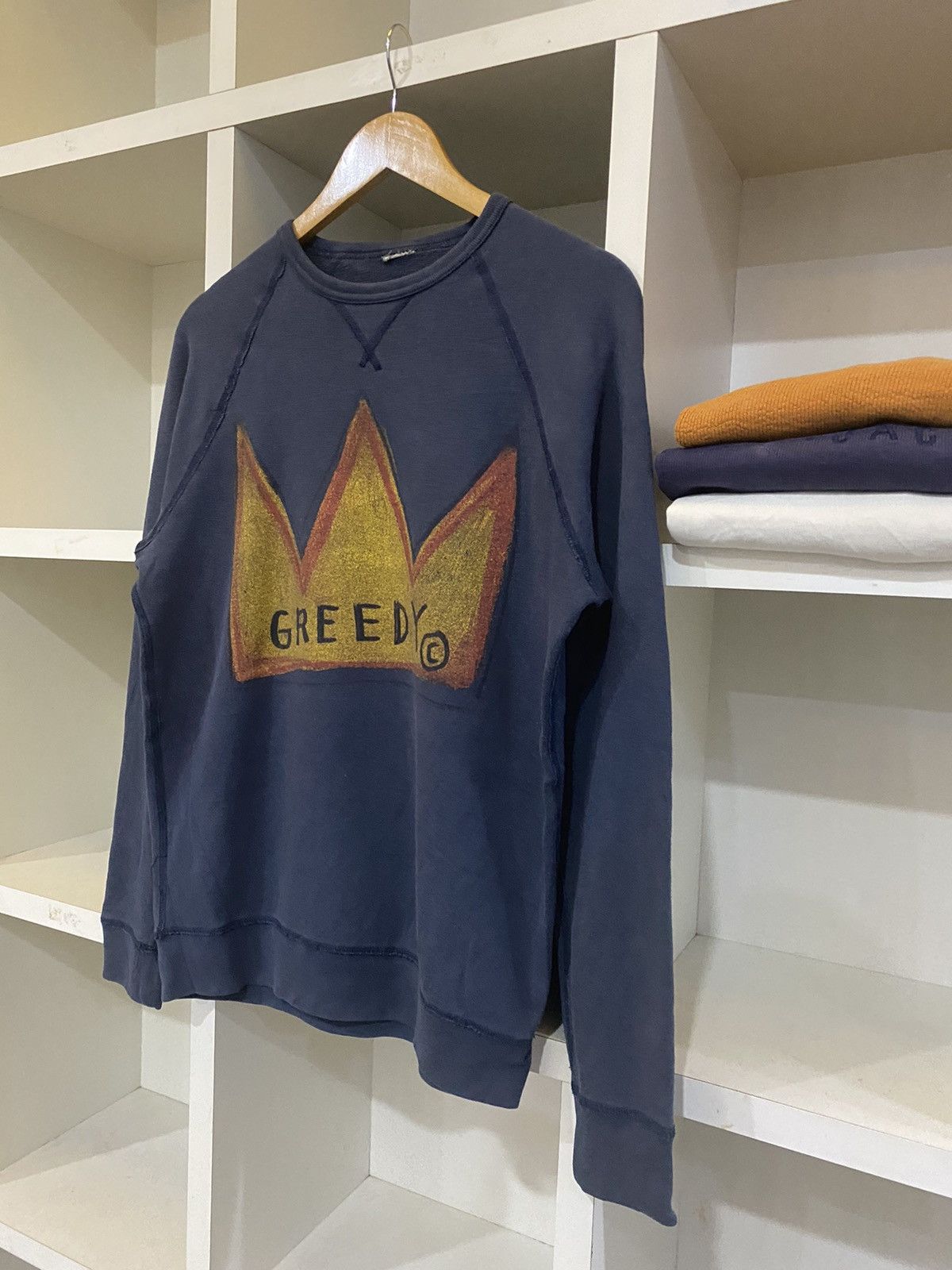 Greedy Genius × Vintage Vintage Greedy Sweatshirt Size US S / EU 44-46 / 1 - 3 Thumbnail