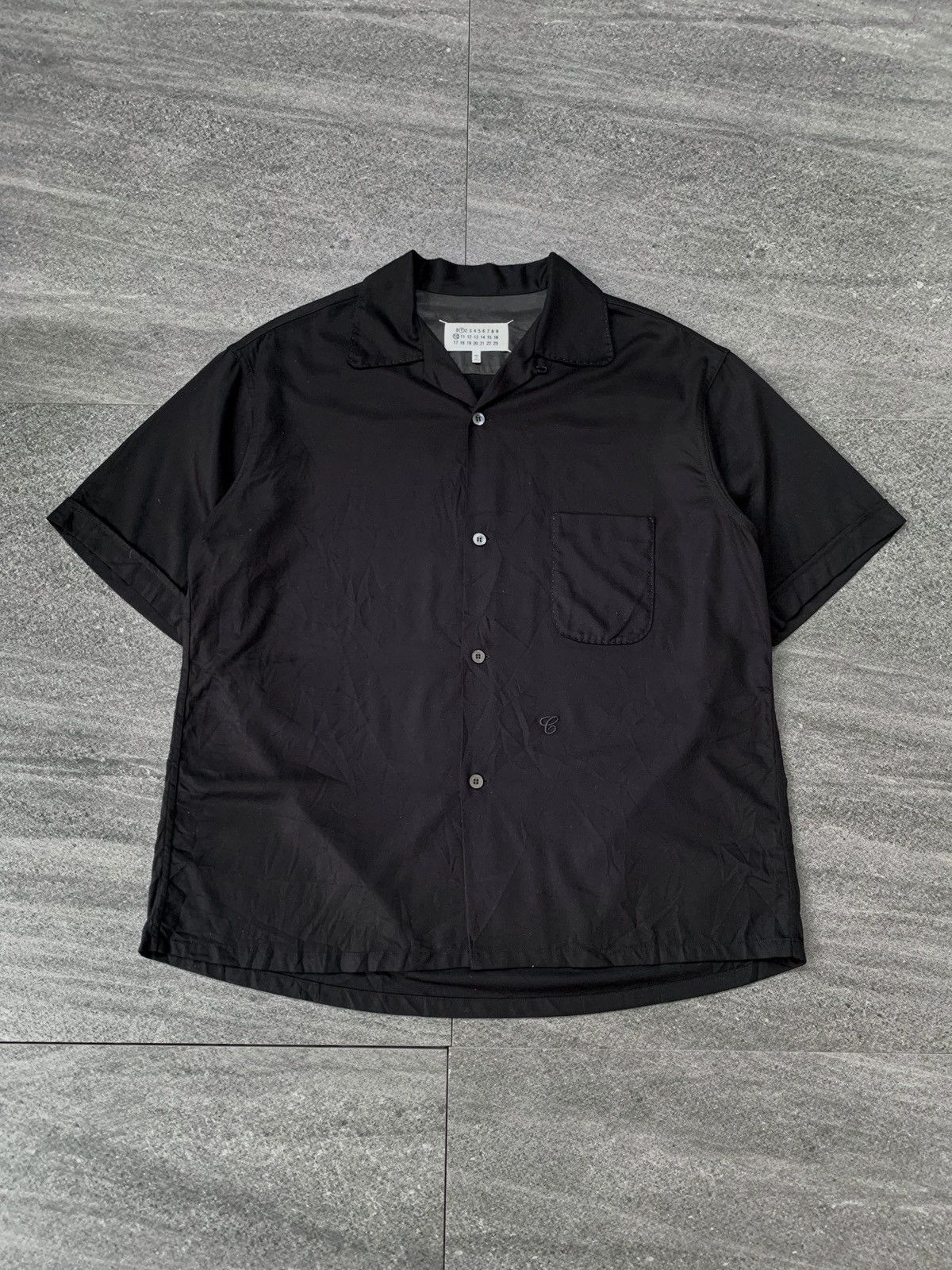 Maison Margiela FREE IMPORT TAX C Embroidery Viscose Camp Collar Shirt Size US M / EU 48-50 / 2 - 2 Thumbnail