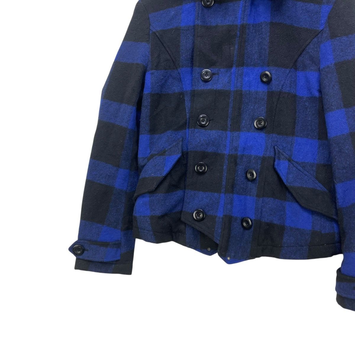 Le Grande Bleu (L.G.B.) 💥Japanese Brand PPFM Faux Fur Plaid Jacket Size S / US 4 / IT 40 - 4 Thumbnail
