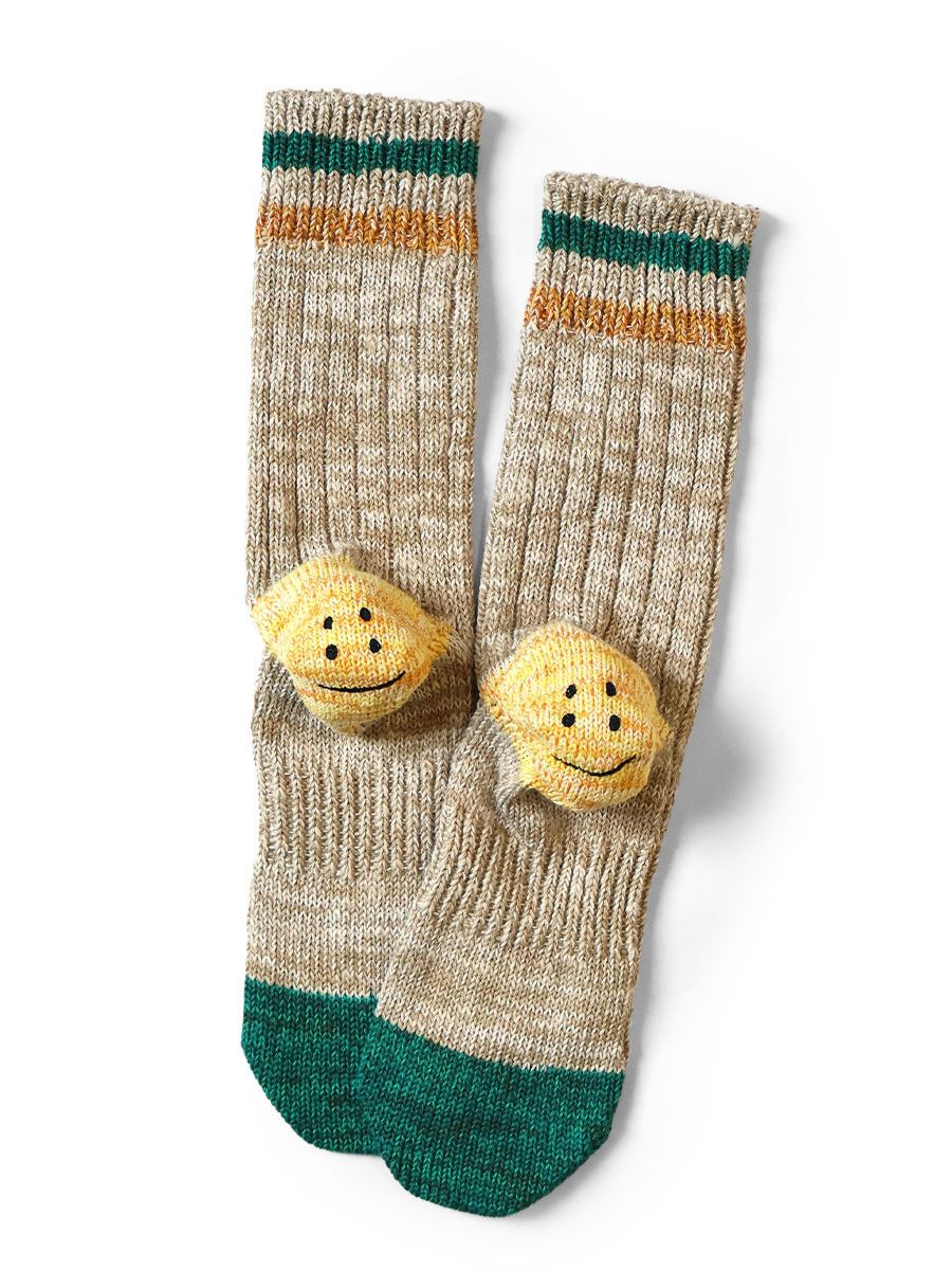 Kapital Kapital IVY RAINBOWY HAPPY HEEL Socks Size ONE SIZE - 1 Preview