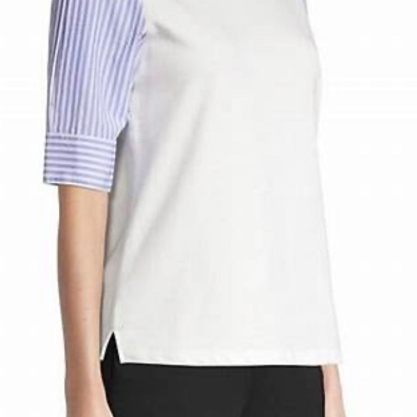 Emporio Armani Emporio Armani Mixed Media Sweatshirt NWT Size S / US 4 / IT 40 - 3 Thumbnail