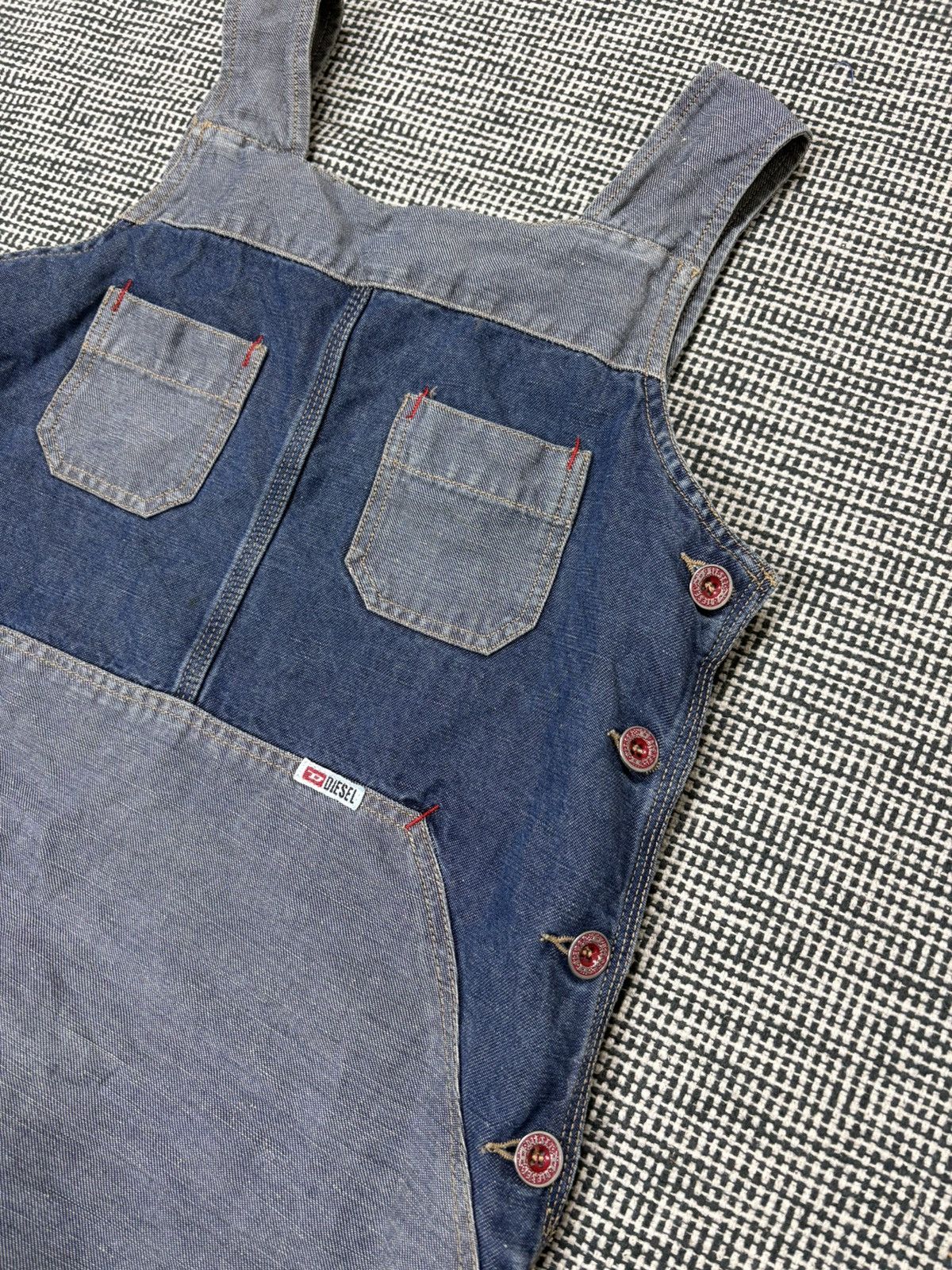 Diesel Vintage 90s diesel denim mini dress y2k style coquette Size M / US 6-8 / IT 42-44 - 4 Thumbnail