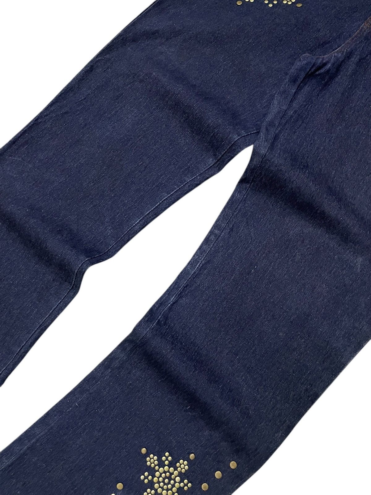 Japanese Brand × Tornado Mart Tornado Mart Wanabe Style Studded Rivet Flare Denim Jeans Size US 30 / EU 46 - 4 Thumbnail