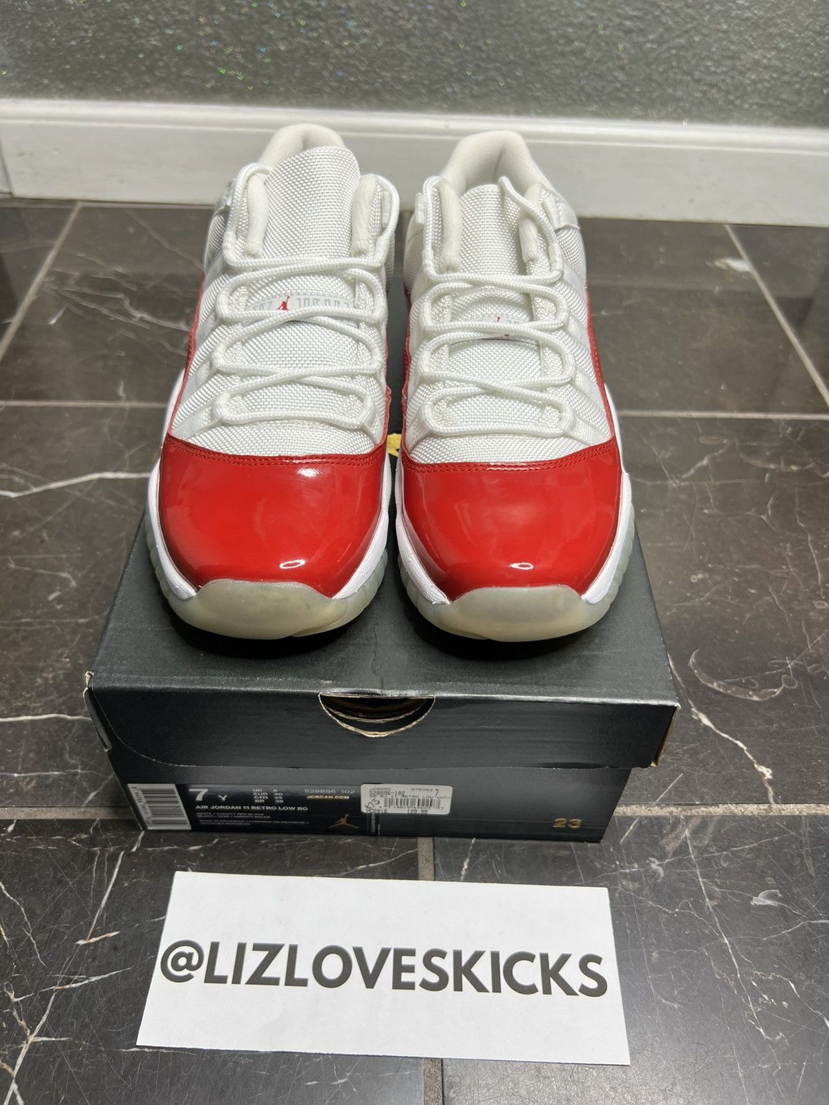 Jordan Brand Jordan Cherry 11 Lows (2016) GS 7Y Worn Once! Size US 7 / EU 40 - 1 Thumbnail