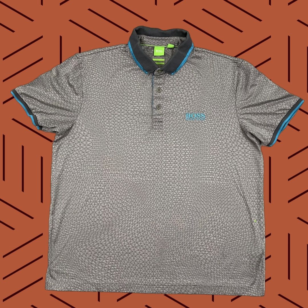 Hugo Boss HUGO BOSS Polo Shirt Mens XL Modern Fit Gray Casual Golf Activewear Size US XL / EU 56 / 4 - 1 Thumbnail