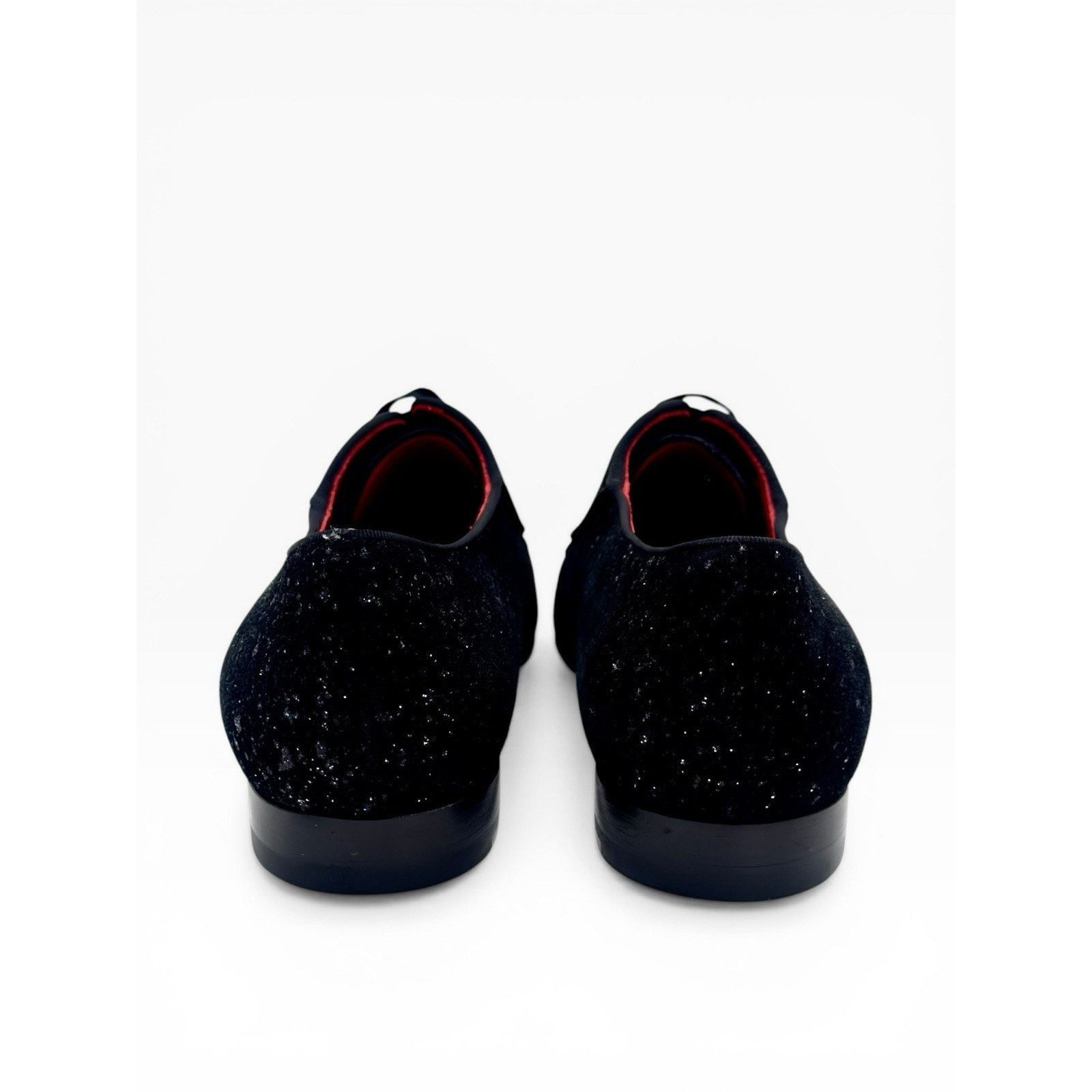 Christian Louboutin Suede Black Sparkle Lafitte Lace Up Shoes EU 41 Size US 8 / EU 41 - 6 Thumbnail