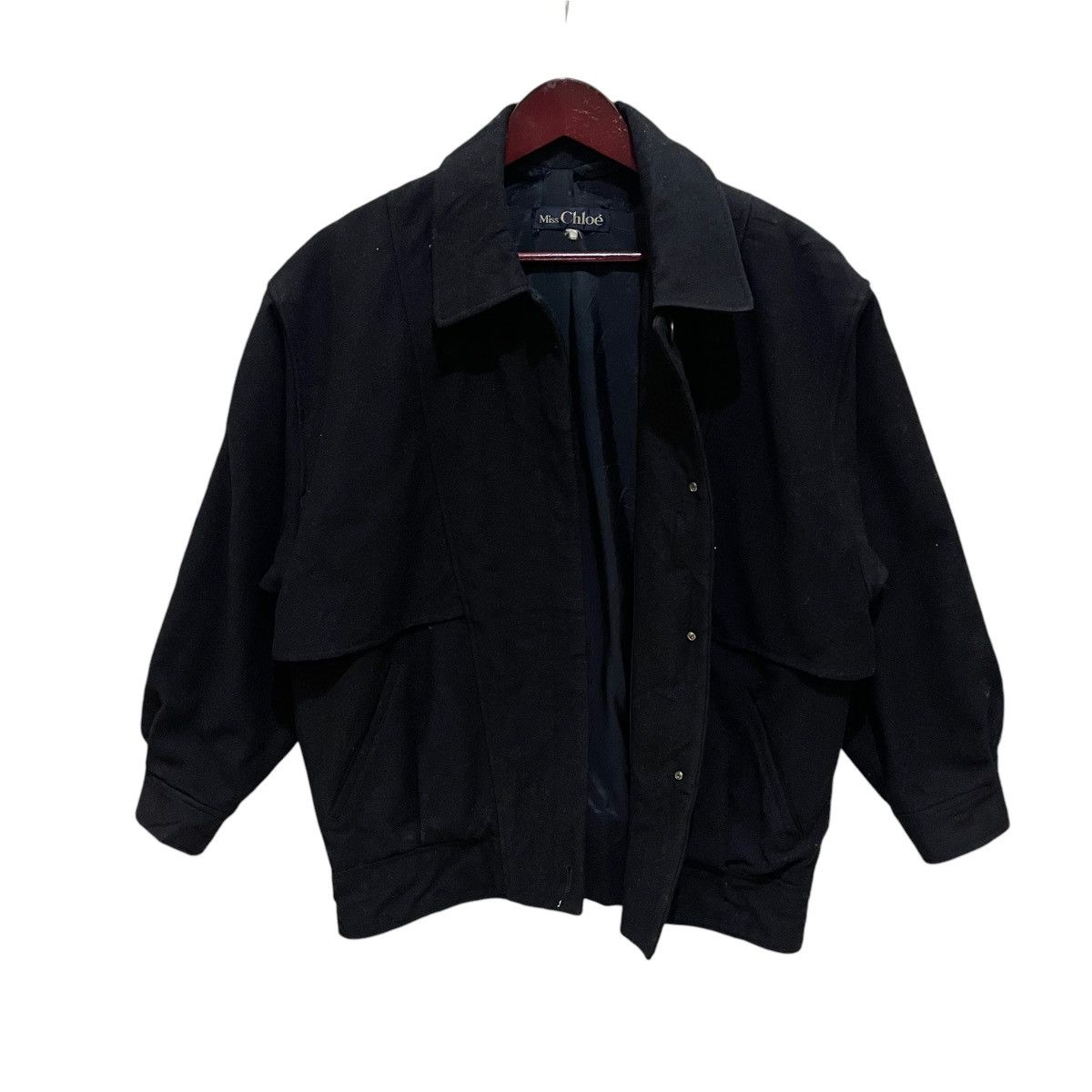 Chloe × Designer × See by Chloe CHLOE Wool Button Jacket Size L / US 10 / IT 46 - 7 Thumbnail