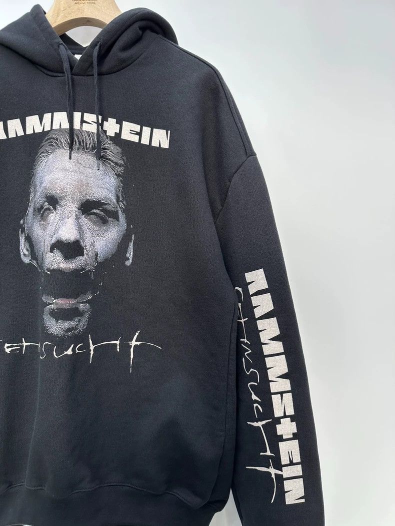 Vetements Archive Rammstein Band Singer Printed Hoodie