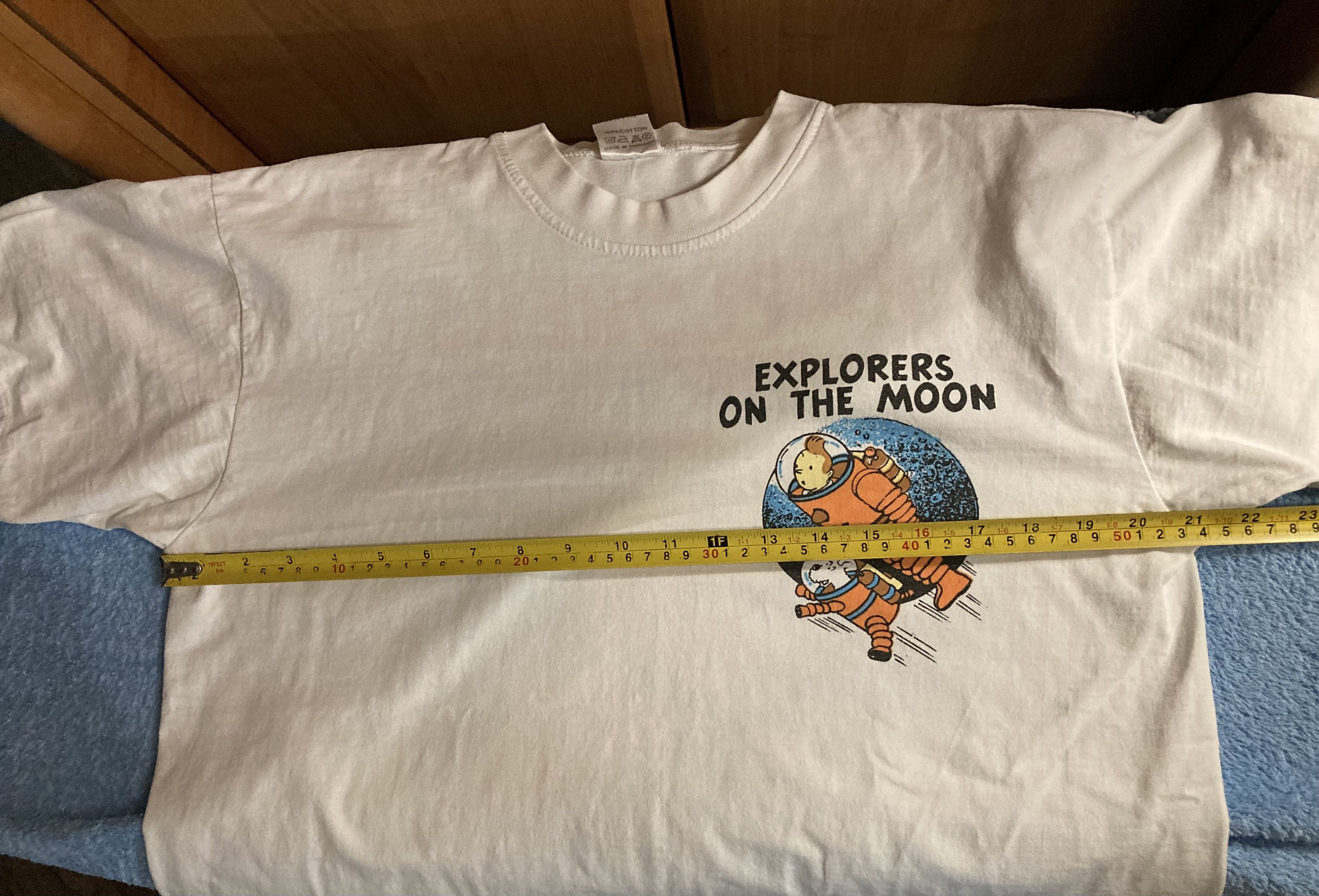 Cartoon Network Rare Vintage 90-s Tin Tin explorers Single Stitch T-shirt Size US L / EU 52-54 / 3 - 8 Thumbnail