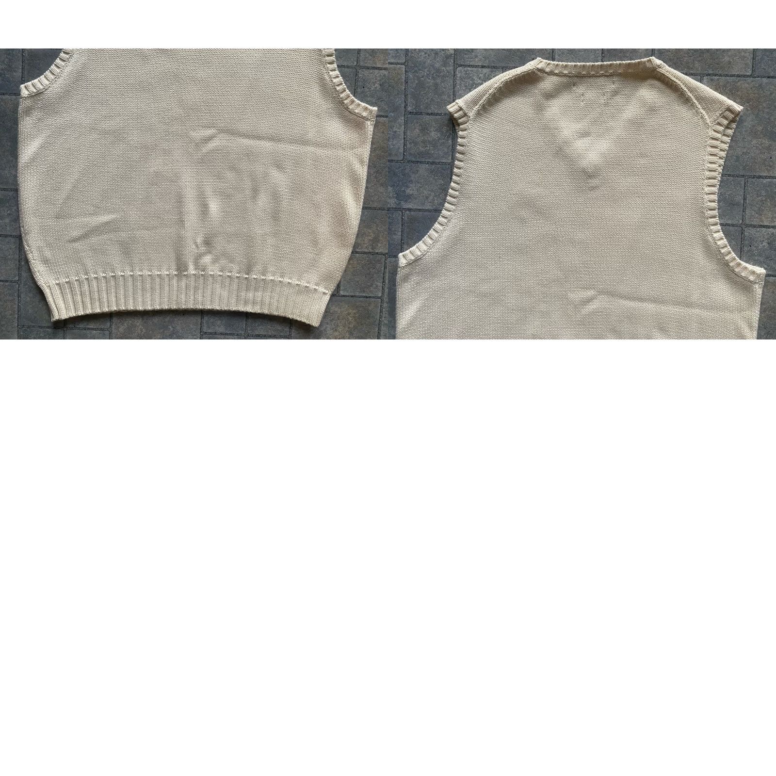 Polo Ralph Lauren VINTAGE Polo Ralph Lauren Vest White 100% Cotton Mens Large Size US L / EU 52-54 / 3 - 8 Thumbnail