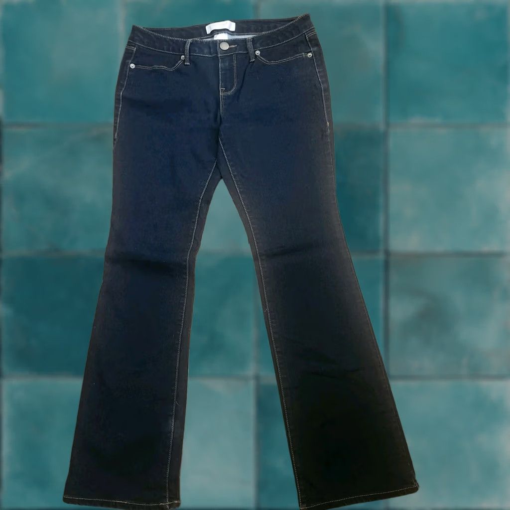 Vintage No Boundaries Bootcut Jeans Womens Size 11 Dark Wash Stretch Denim Pants Jeans Bootcut Womens Size 11 Blue Regular Tee? Size 32" / US 10 / IT 46 - 1 Thumbnail